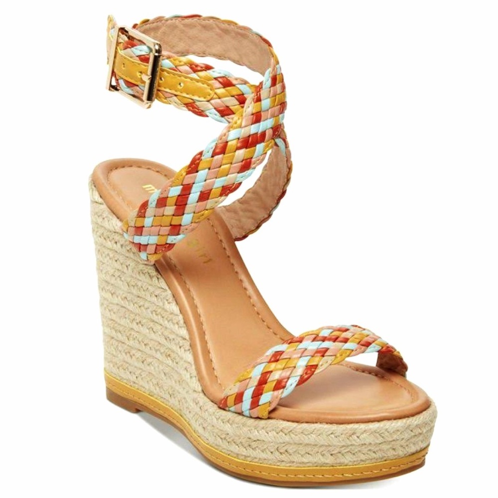 STEVE MADDEN - Madden Girl Multicolor Wedge Sandals